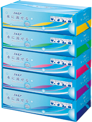 エルモア水に流せるティシュー