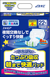 いちばんたっぷり吸収朝まで快適パッド２２枚