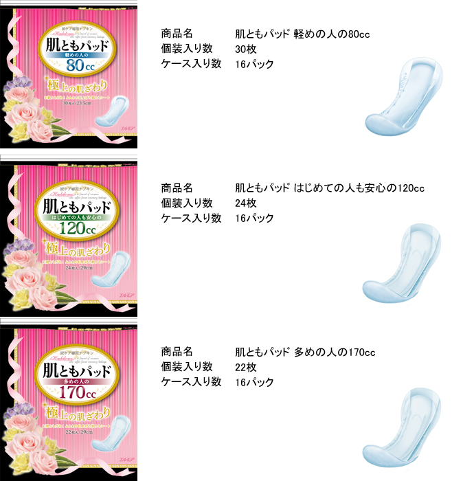 極上のつけ心地 『肌ともパッド』新登場 ｜ 新着情報 ｜ エルモア