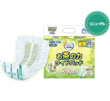 エルモアいちばん お茶の力ワイドパッド 商品情報 エルモア