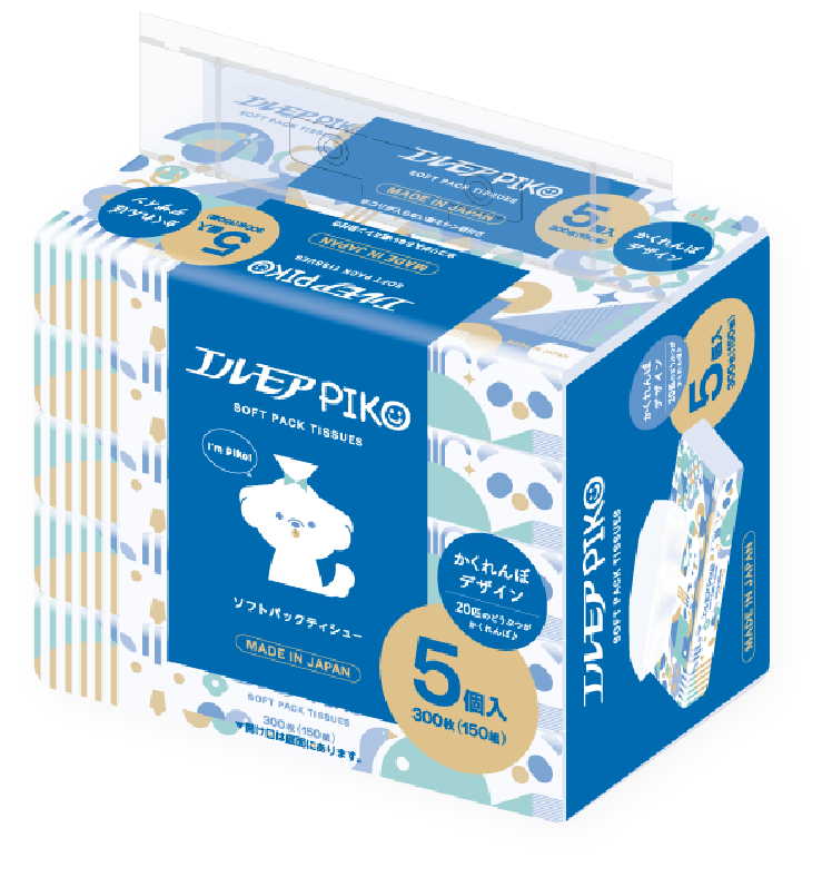 エルモアピコ<br>ソフトパックティシュー150組5パック