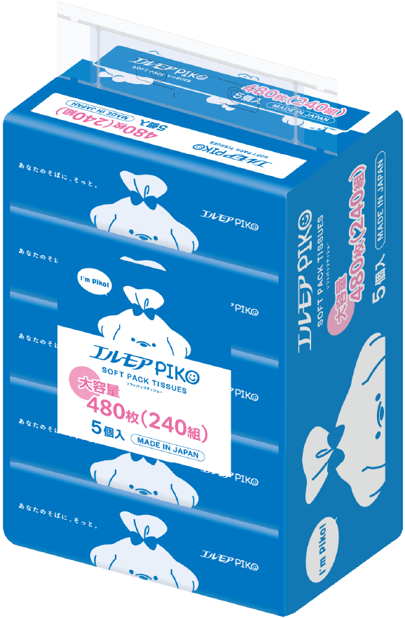 エルモア<br>ソフトパックティシュー240組5パック